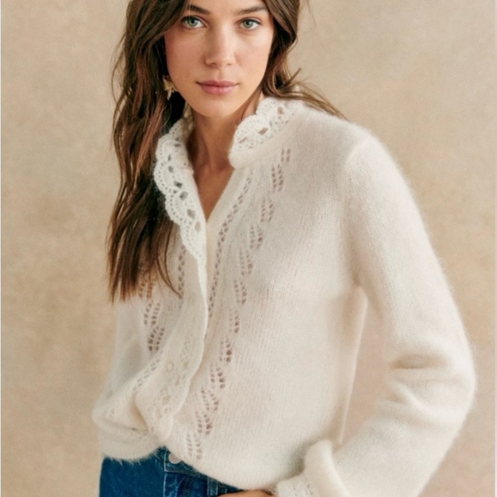 ANGIE CARDIGAN Ecru